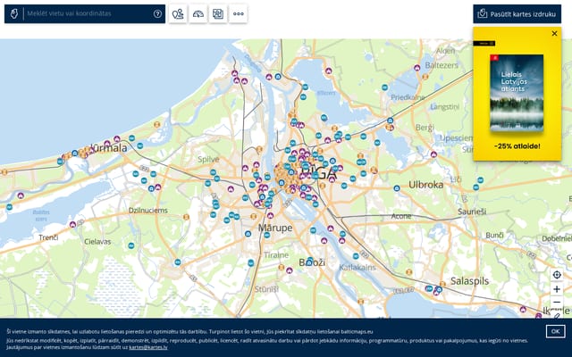 Screenshot of balticmaps.eu