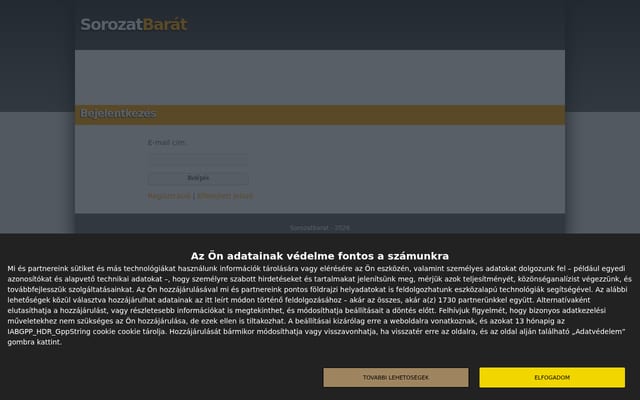 Screenshot of sorozat-barat.info