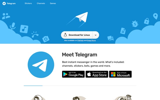 Screenshot of tlgrm.eu