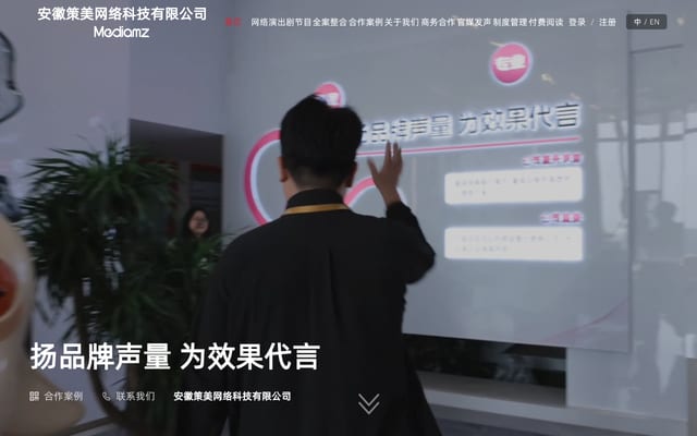Screenshot of mediamz.com
