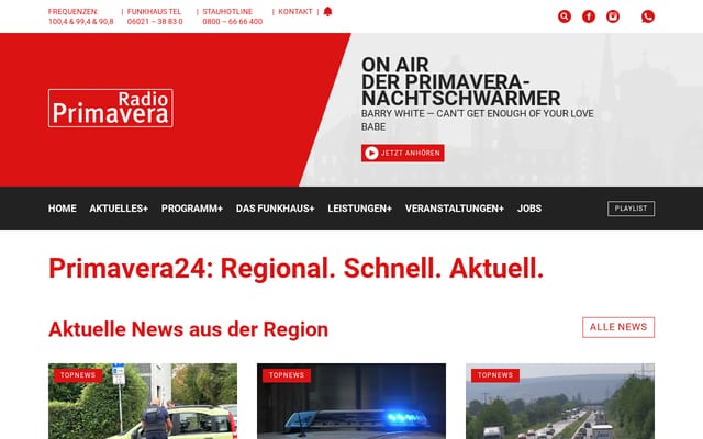 Screenshot of primavera24.de