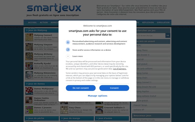 Screenshot of smartjeux.com