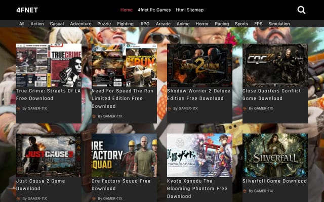 Screenshot of 4fnet.co