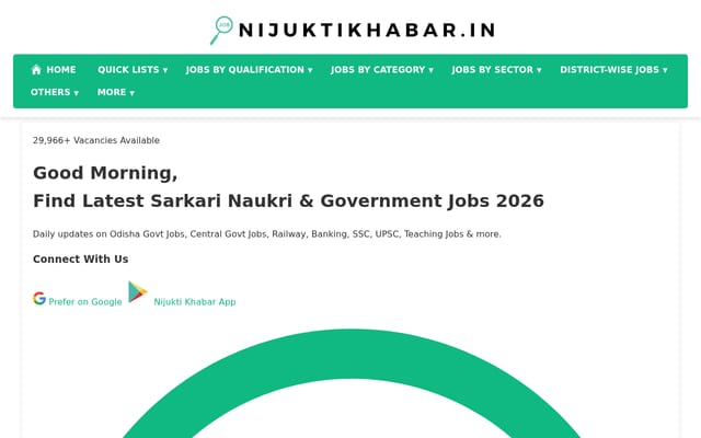 Screenshot of nijuktikhabar.in