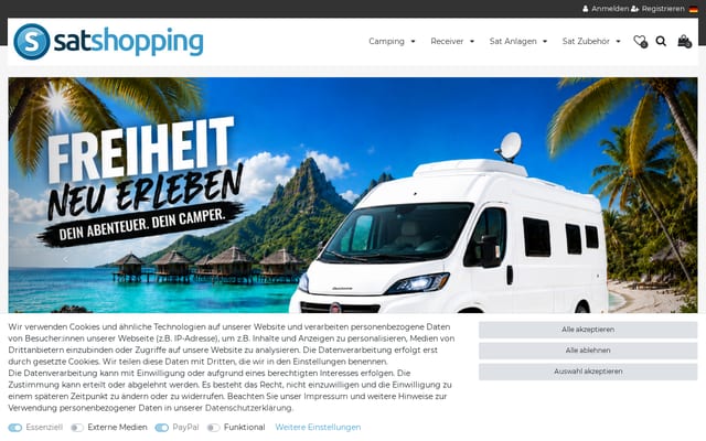 Screenshot of satshopping.de