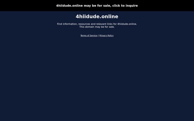 Screenshot of 4hiidude.online