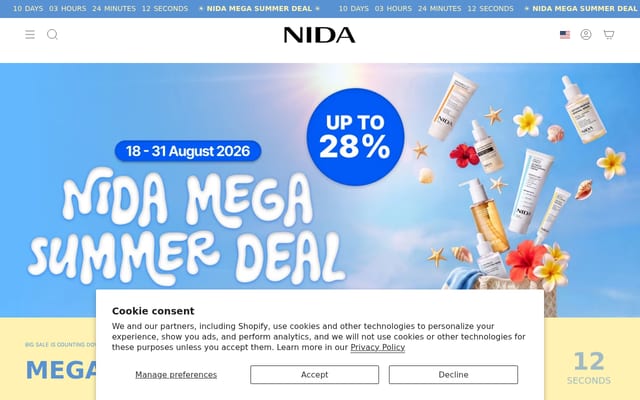 Screenshot of nida.co