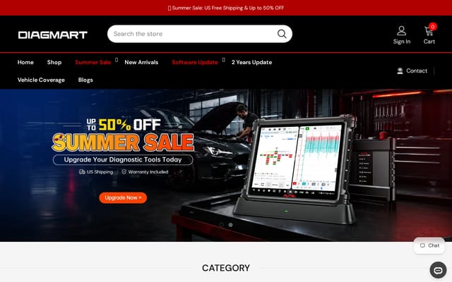 Screenshot of diagmart.com