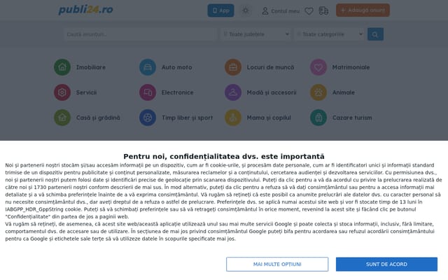 Screenshot of publi24.ro