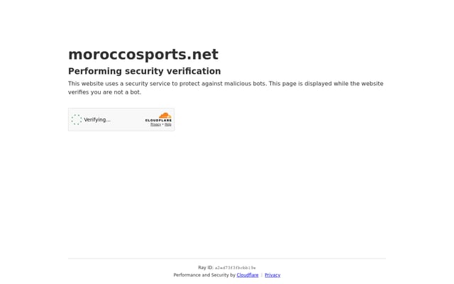 Screenshot of moroccosports.net