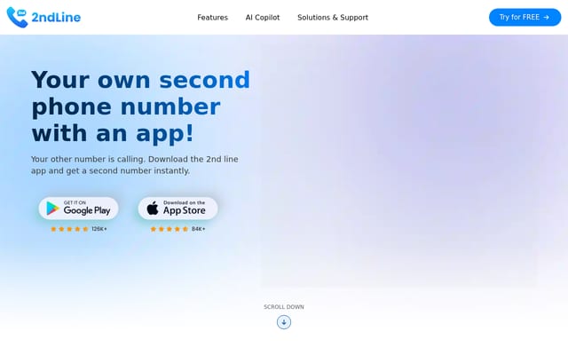 Screenshot of 2ndlyne.com