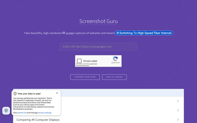 Screenshot of screenshot.guru