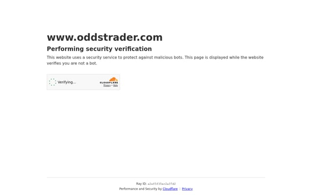 Screenshot of oddstrader.com