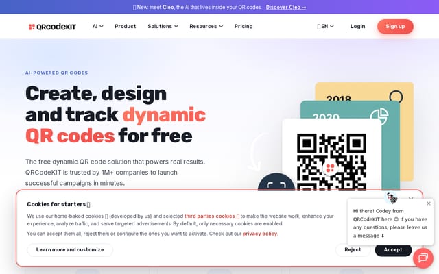 Screenshot of uqr.me