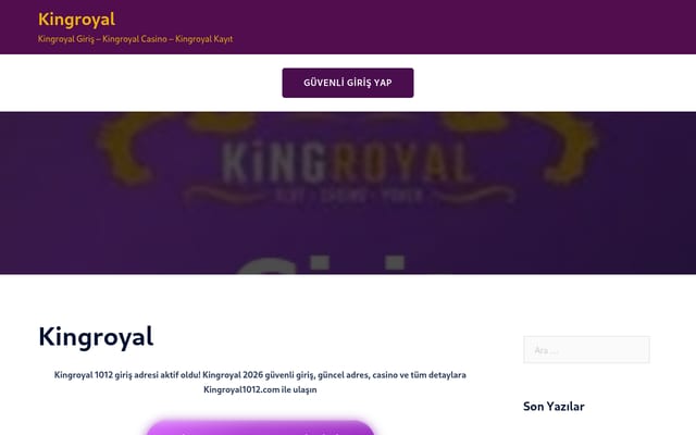 Screenshot of kingroyall.com