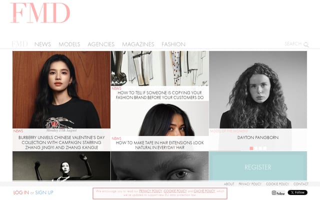 Screenshot of fashionmodeldirectory.com