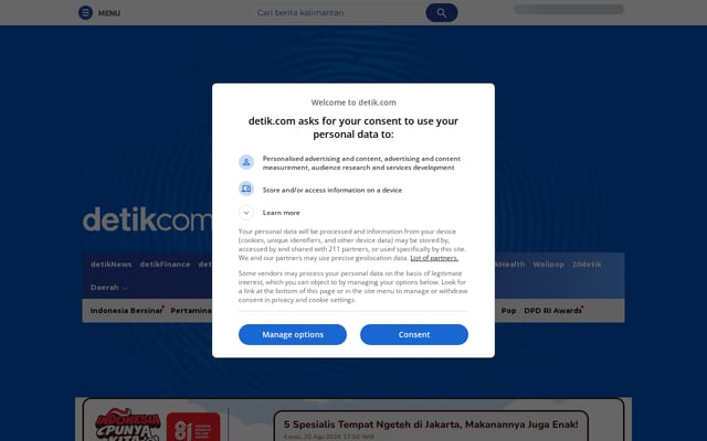 Screenshot of detik.com