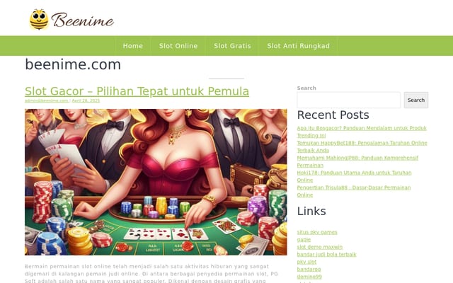 Screenshot of beenime.com