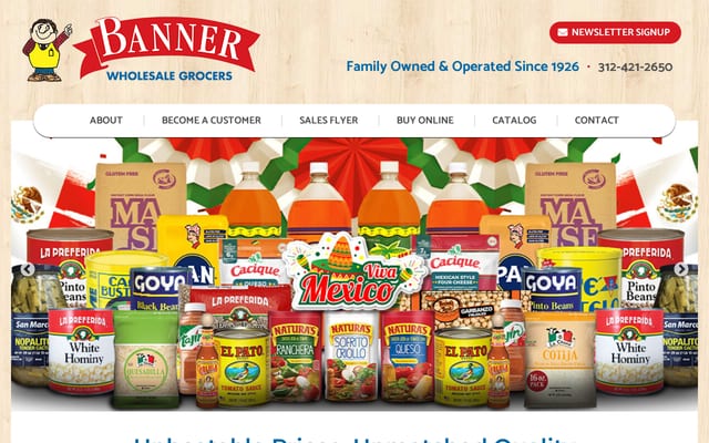 Screenshot of bannerwholesale.com