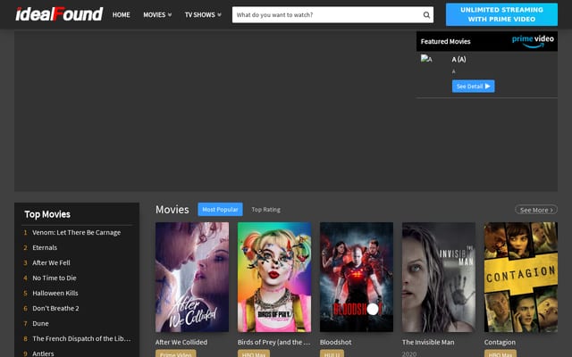 Screenshot of idealfound.com