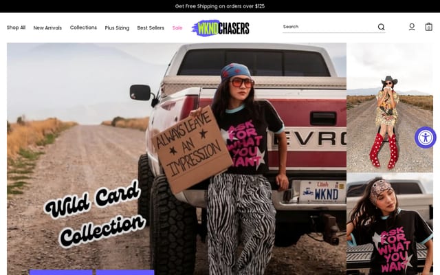 Screenshot of weekendchasers.co