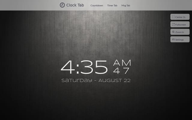 Screenshot of clocktab.com