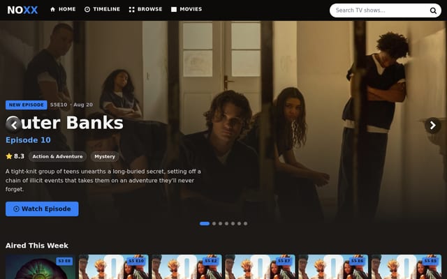 Screenshot of noxx.to