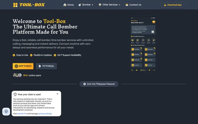 Screenshot of tool-box.xyz