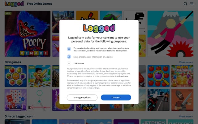 Screenshot of lagged.com