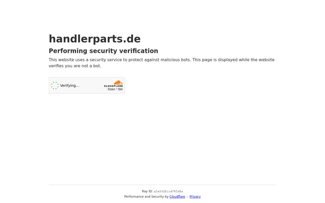 Screenshot of handlerparts.de