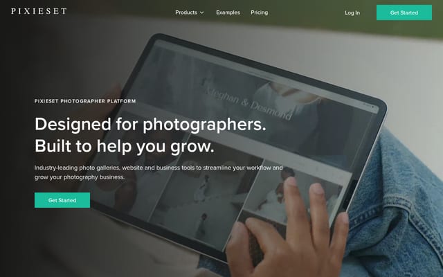 Screenshot of mypixieset.com