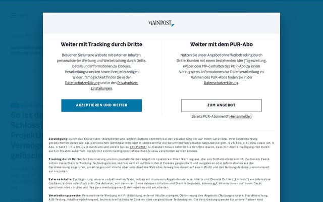 Screenshot of mainpost.de