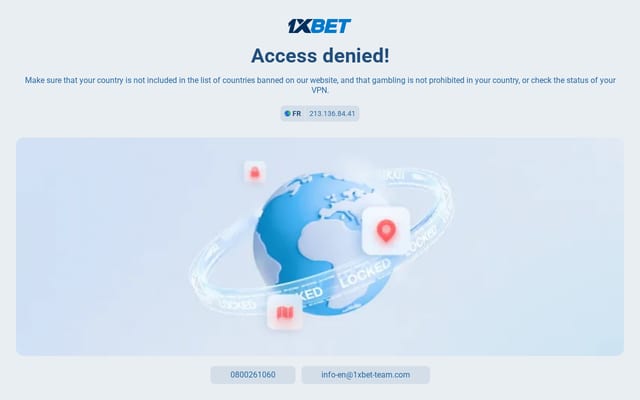 Screenshot of 1xbett.mobi