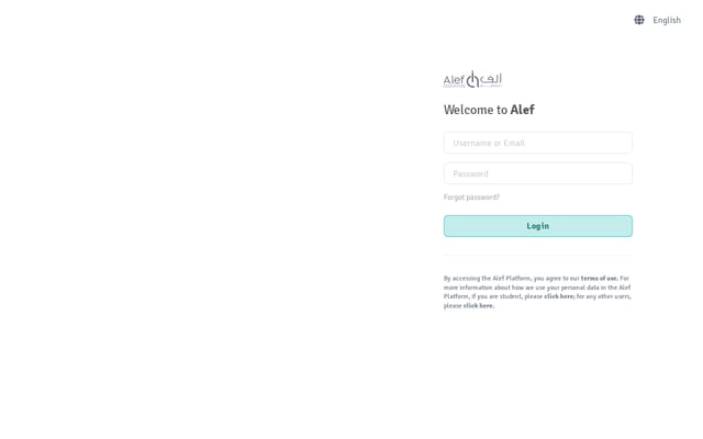 Screenshot of alefed.com