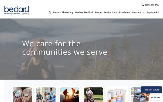 Screenshot of mybedard.com