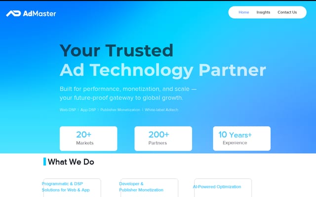 Screenshot of admaster.cc