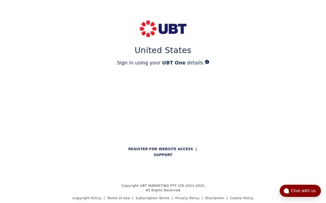 Screenshot of ubteam.com