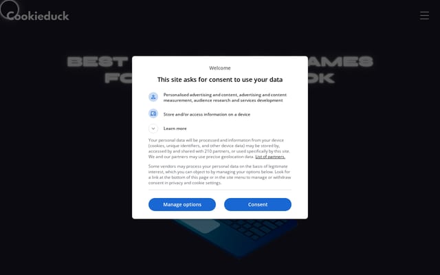 Screenshot of cookieduck.com