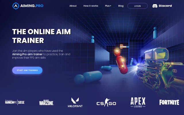 Screenshot of aiming.pro