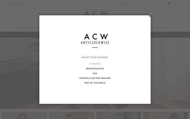 Screenshot of anticlockwise.sg