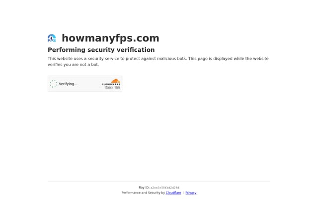 Screenshot of howmanyfps.com