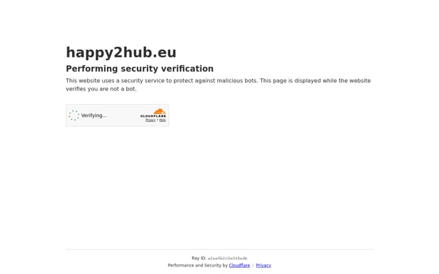 Screenshot of happy2hub.eu