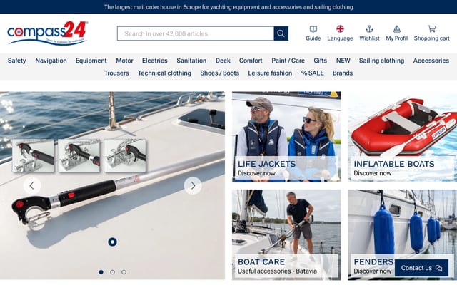 Screenshot of compass24.com