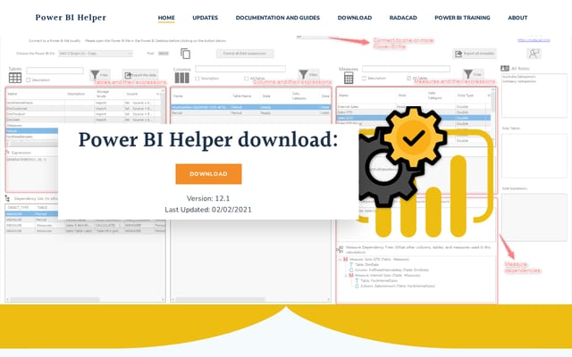 Screenshot of powerbihelper.org