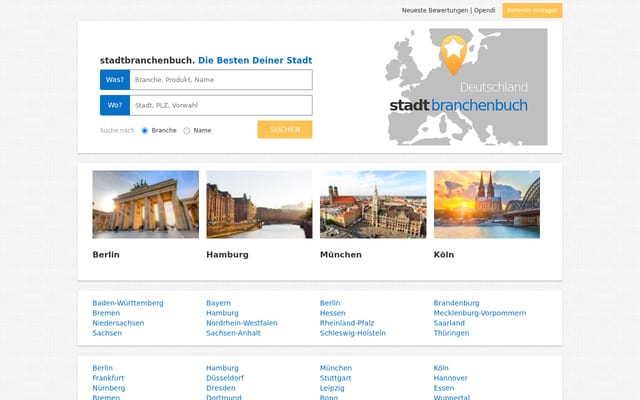 Screenshot of opendi.de