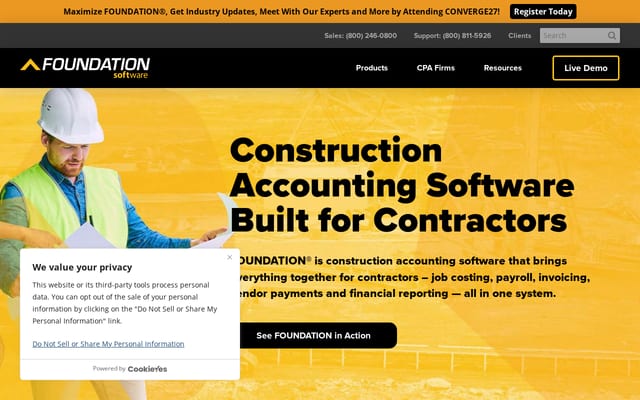Screenshot of foundationsoft.com
