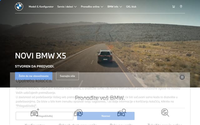 Screenshot of bmwservis.rs