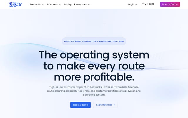 Screenshot of upperinc.com