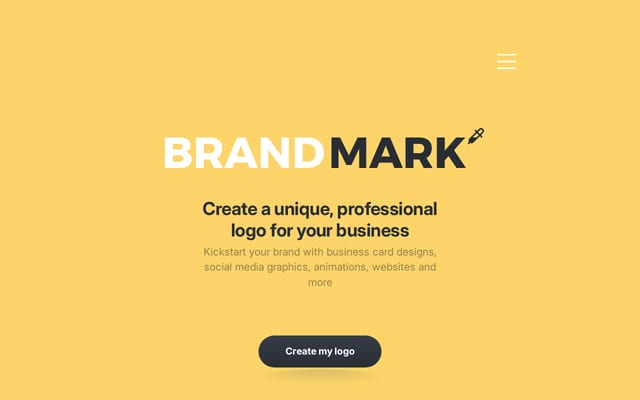 Screenshot of brandmark.io