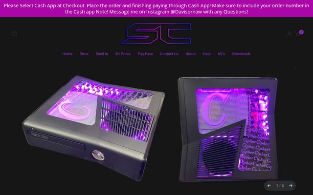 Screenshot of sharkyscustoms.com